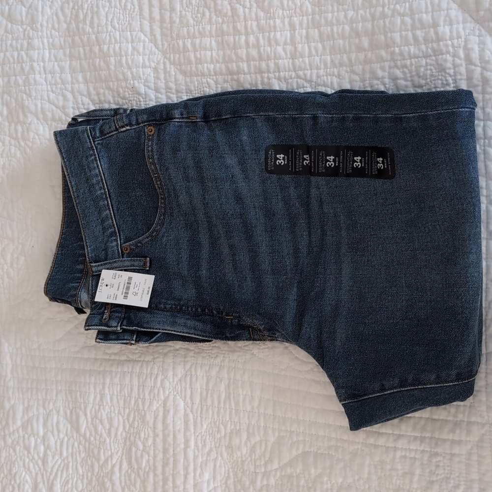 BNWT J. Crew size 34 straight leg jeans